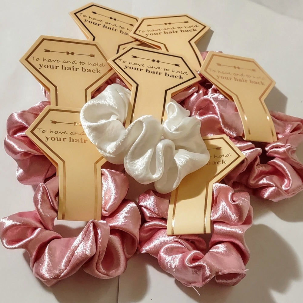 Bridal Scrunchie Set 7 New - Picture 2 of 6